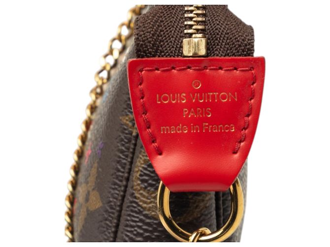 Louis Vuitton Brown Monogram Vivienne Christmas Mini Pochette Accessoires Marrone - vista 5