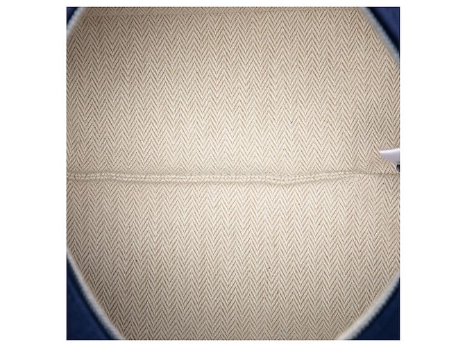 Custodia Pavillon Hermès Blue Small Toile Bride A Brac H Blu navy - vista 4