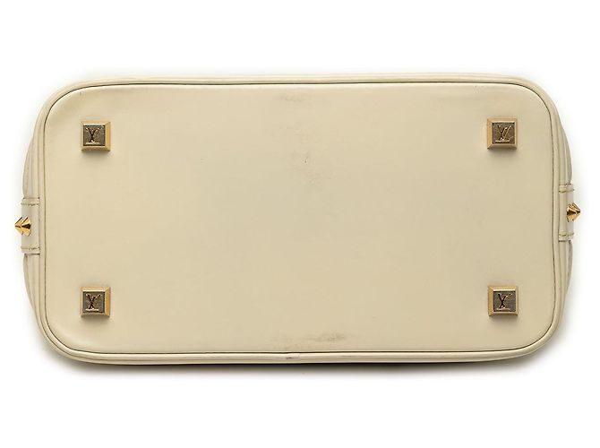 Louis Vuitton White Suhali Lockit PM Bianco - vista 3
