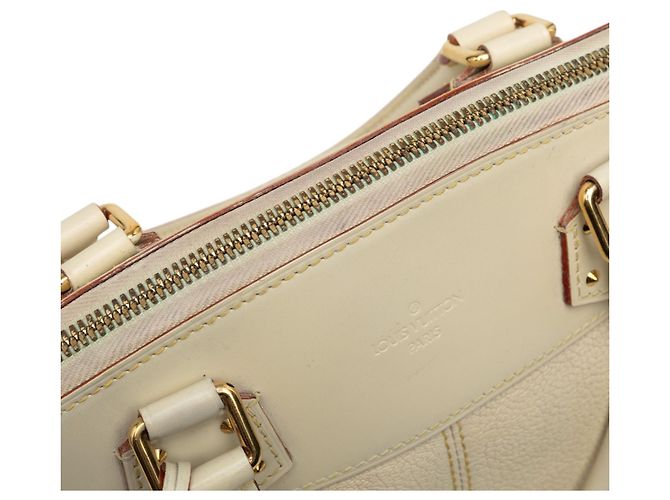 Louis Vuitton White Suhali Lockit PM Bianco - vista 6