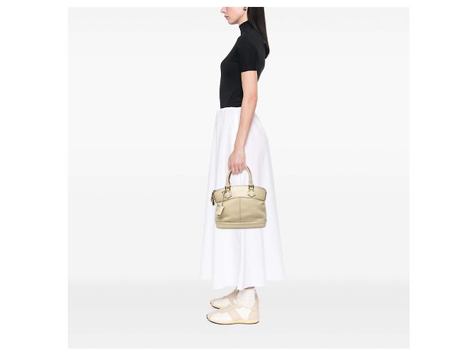 Louis Vuitton White Suhali Lockit PM Bianco - vista 7