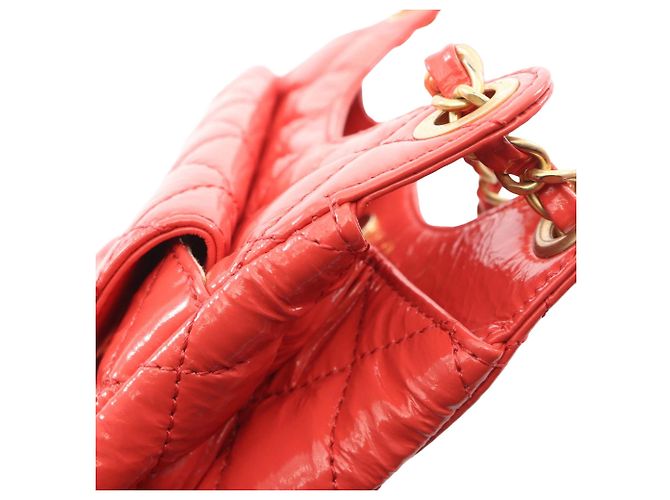 Chanel Borsa Hobo Wavy CC in vitello graffiato lucido rosa Small - vista 6