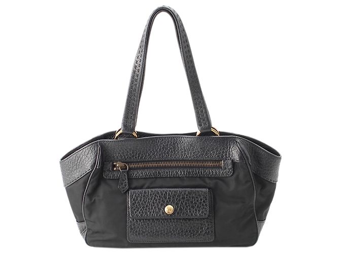 Borsa a tracolla Prada Berlino in Tessuto nera con rifiniture Nero - vista 5