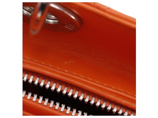Dior Orange Medium Lambskin Cannage Lady Dior Arancione - vista 15