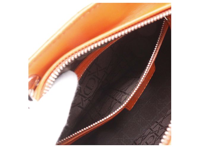 Dior Orange Medium Lambskin Cannage Lady Dior Arancione - vista 7