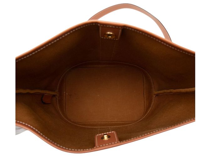 Céline Borsa a secchiello Celine Small Triomphe in tela rivestita marrone Marrone scuro - vista 4