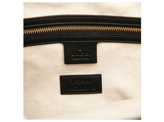 Gucci Blue Denim Tote mit besticktem Tiger Blau Dunkelblau - Ansicht 5