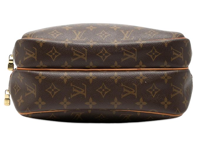 Louis Vuitton Brown Monogram Reporter PM Marrone - vista 3