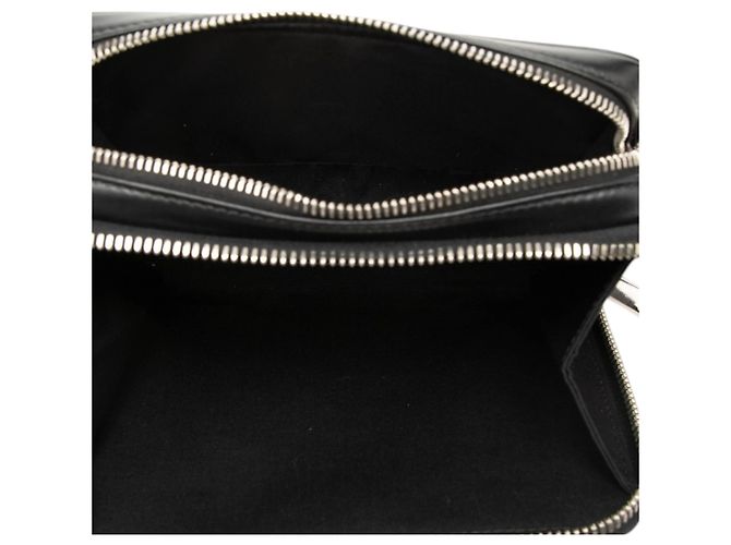 Pouch Galaxy Dior in vitello traforato Black Oblique con tracolla Nero - vista 4