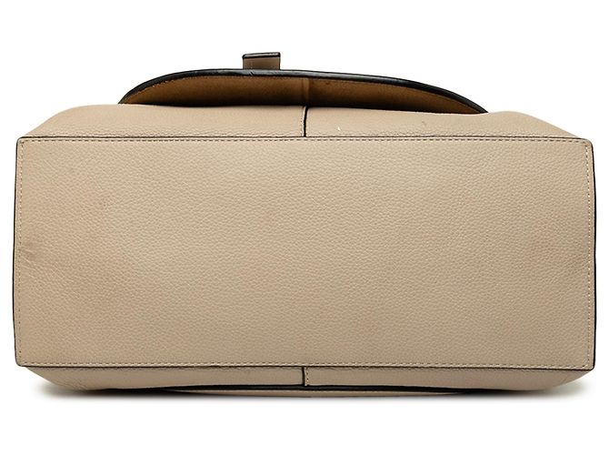Borsa LOEWE Gate Small in pelle beige con manico superiore - vista 3
