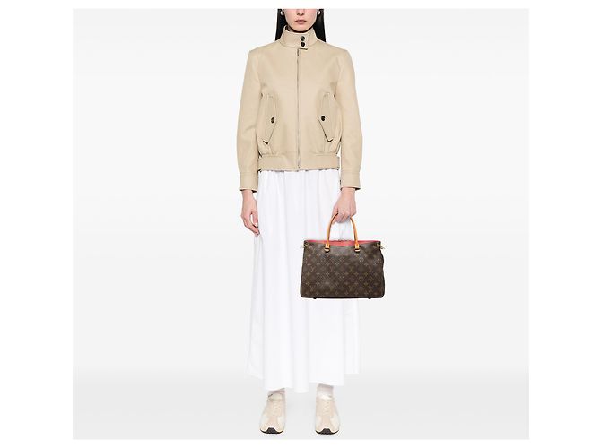 Louis Vuitton Brown Monogram Pallas MM Marrone - vista 6