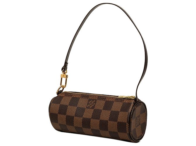 Louis Vuitton Brown Damier Ebene Papillon Pochette Marrone - vista 2
