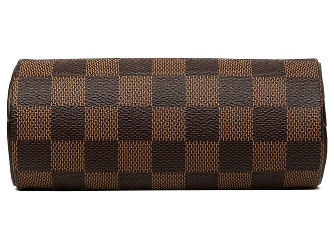 Louis Vuitton Brown Damier Ebene Papillon Pochette Marrone - vista 3