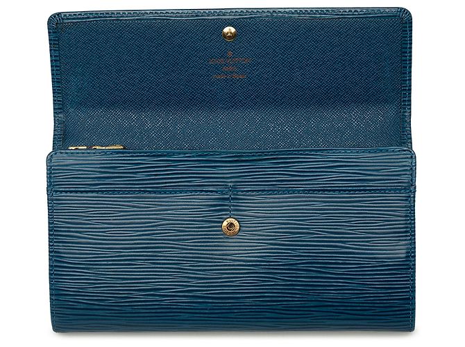 Louis Vuitton Blue Epi Sarah Long Wallet - view 6