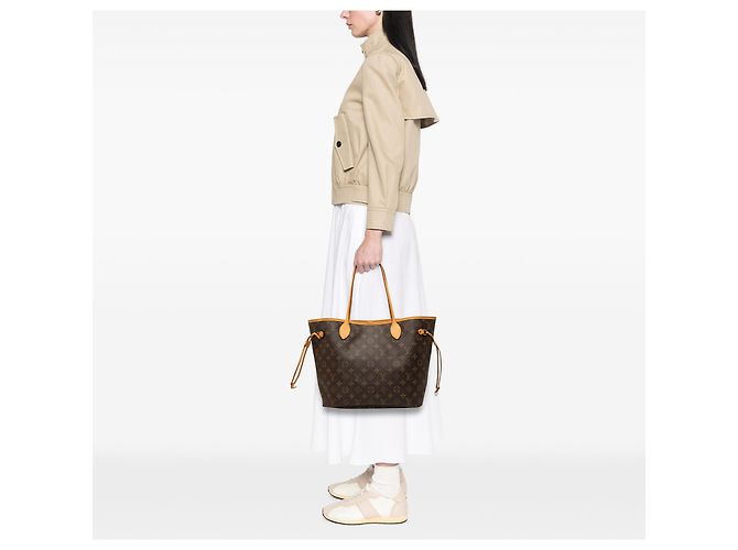 Louis Vuitton Brown Monogram Neverfull MM Braun - Ansicht 6