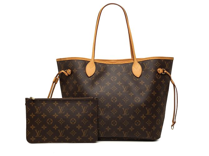 Louis Vuitton Brown Monogram Neverfull MM Braun - Ansicht 7