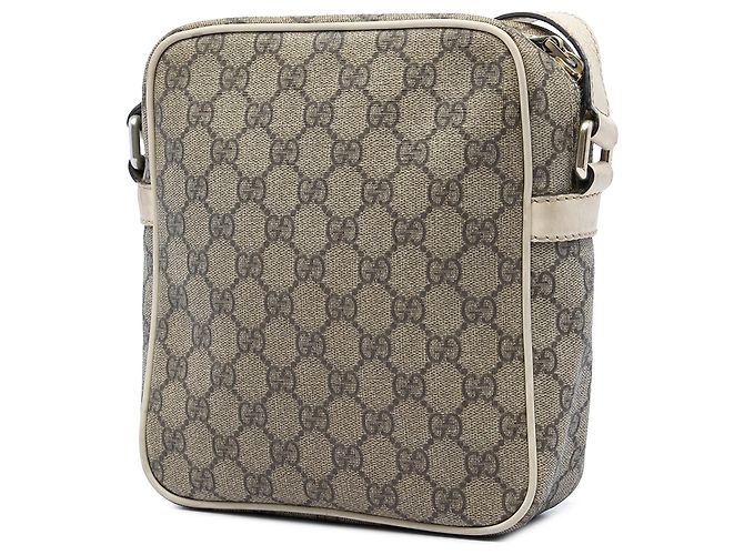 Borsa a tracolla Gucci Beige GG Supreme - vista 3
