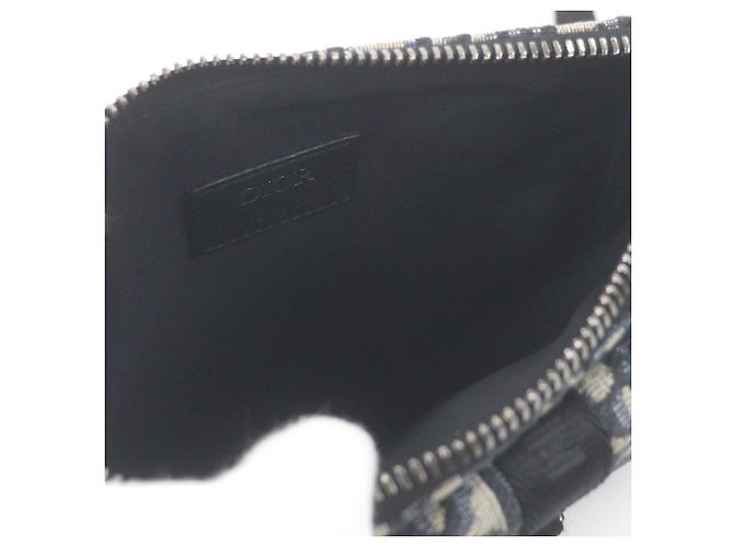 Borsa a tracolla Dior 8 Mini Oblique Canvas e Mesh blu Dior Blu navy - vista 5