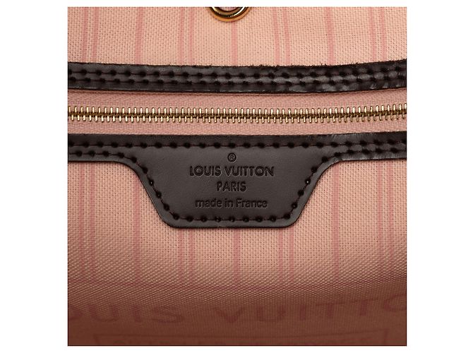 Louis Vuitton Brown Damier Ebene Neverfull MM Marrone - vista 5
