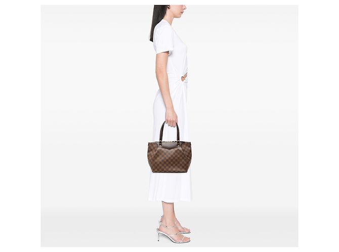 Louis Vuitton Brown Damier Ebene Westminster PM Marrone - vista 6