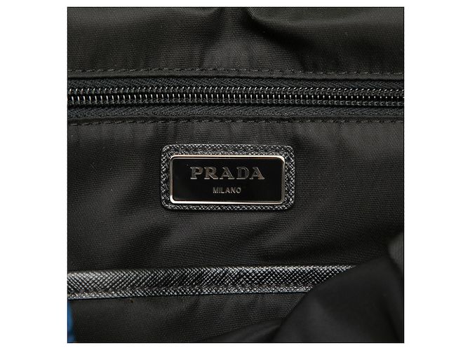 Double Prada Green Tessuto Patch Backpack - view 5
