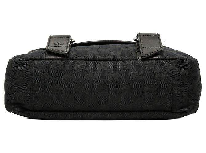 Borsa a tracolla Gucci in tela GG nera Nero - vista 3
