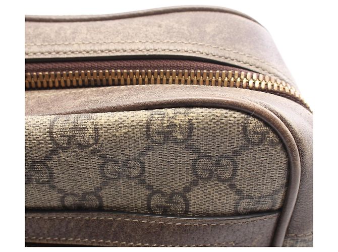 Borsa a tracolla Gucci Beige GG Supreme Ophidia - vista 9