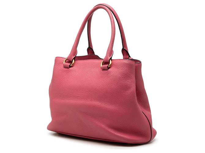 Borsa Tote Aperta Convertibile Prada Pink Vitello Daino Rosa - vista 2