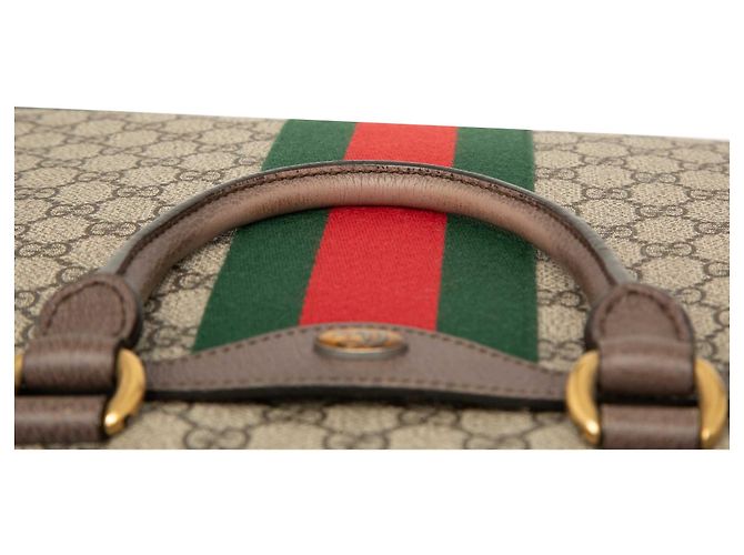 Borsetta Gucci Beige GG Supreme Ophidia Web - vista 7