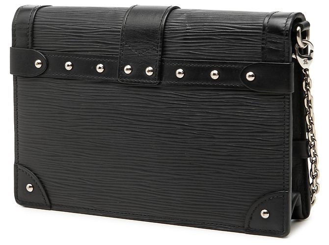 Portafoglio a catena Louis Vuitton Black Epi Trunk Nero - vista 2