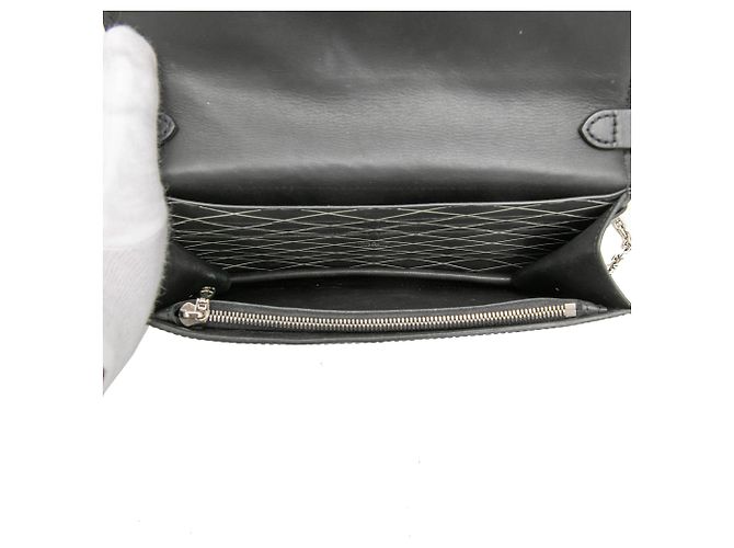Portafoglio a catena Louis Vuitton Black Epi Trunk Nero - vista 4
