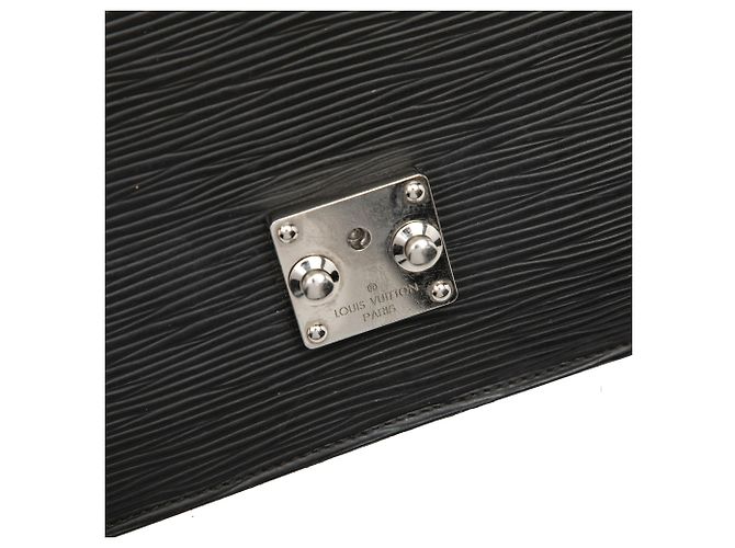 Portafoglio a catena Louis Vuitton Black Epi Trunk Nero - vista 6