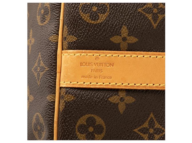 Louis Vuitton Brown Monogram Keepall Bandouliere 50 Marrone - vista 5
