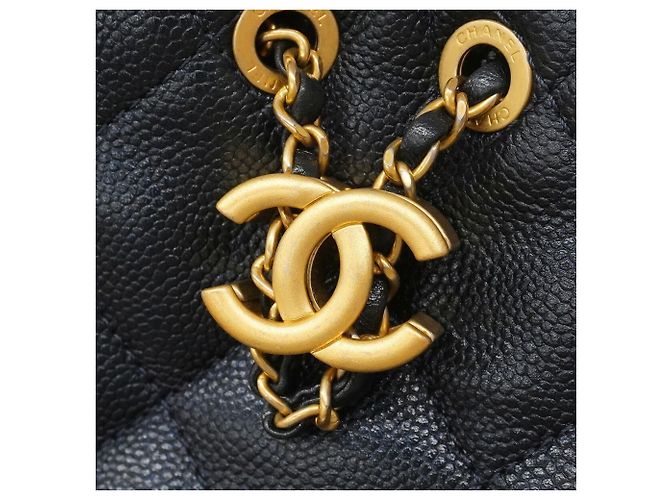Borsa a tracolla con catena Chanel Matelassé Blu navy - vista 10