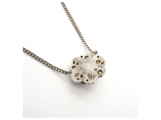 Collana Camelia Argento Chanel - vista 2
