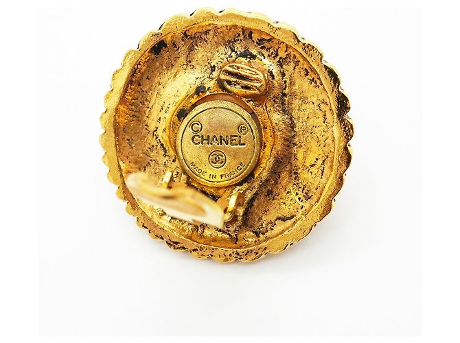 Orecchini a cerchio placcati oro Chanel D'oro - vista 4