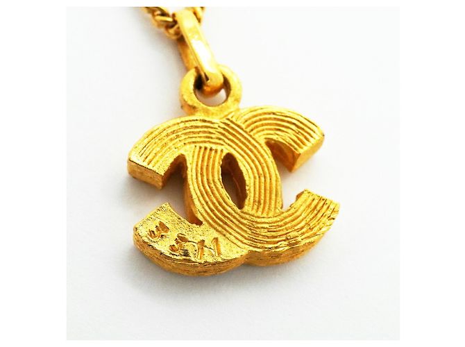 Collana Chanel placcata oro con strass D'oro - vista 2