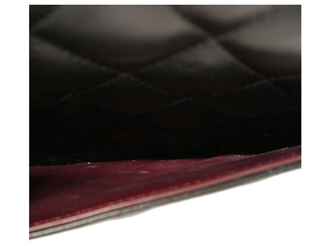 Borsa a tracolla Chanel in pelle d'agnello nera Nero - vista 13