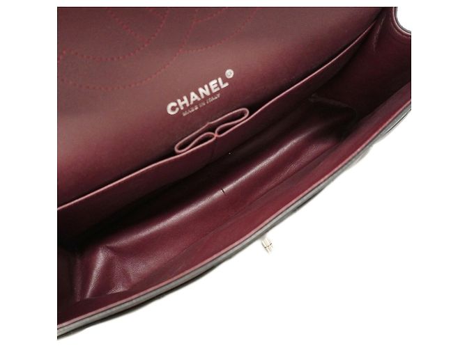 Borsa a tracolla Chanel in pelle d'agnello nera Nero - vista 4