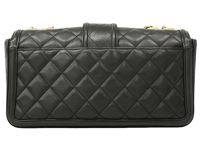 Borsa a tracolla Chanel Matelassé Nero - vista 12