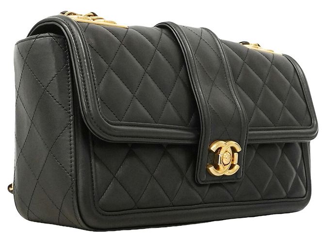Borsa a tracolla Chanel Matelassé Nero - vista 2