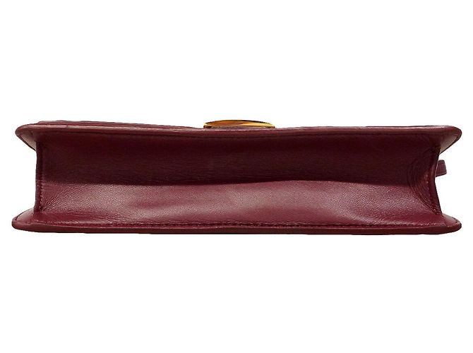 Borsa a tracolla Fendi in pelle Bordeaux Bordò - vista 3