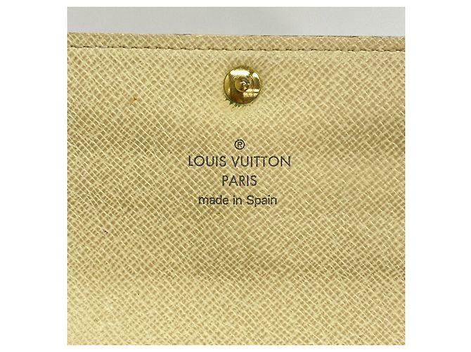 Louis Vuitton Damier Azur Portefeuille Sarah Long Wallet Bianco - vista 4