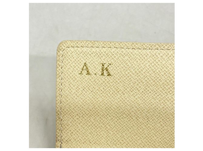 Louis Vuitton Damier Azur Portefeuille Sarah Long Wallet Bianco - vista 5