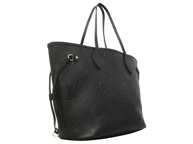 Borsa Tote Louis Vuitton Monogram Empreinte Neverfull MM Nero - vista 2