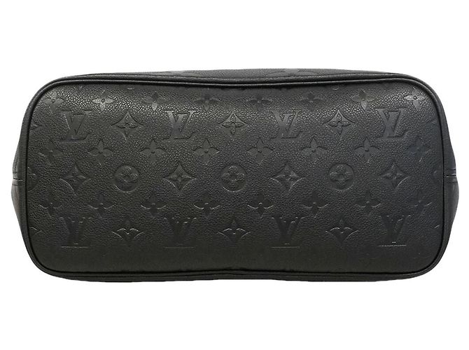 Borsa Tote Louis Vuitton Monogram Empreinte Neverfull MM Nero - vista 3
