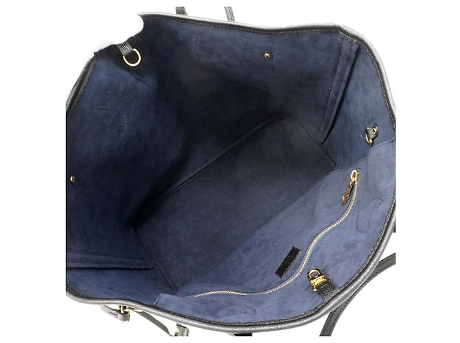 Borsa Tote Louis Vuitton Monogram Empreinte Neverfull MM Nero - vista 4