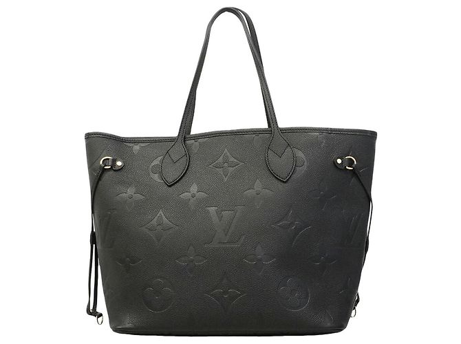 Borsa Tote Louis Vuitton Monogram Empreinte Neverfull MM Nero - vista 8