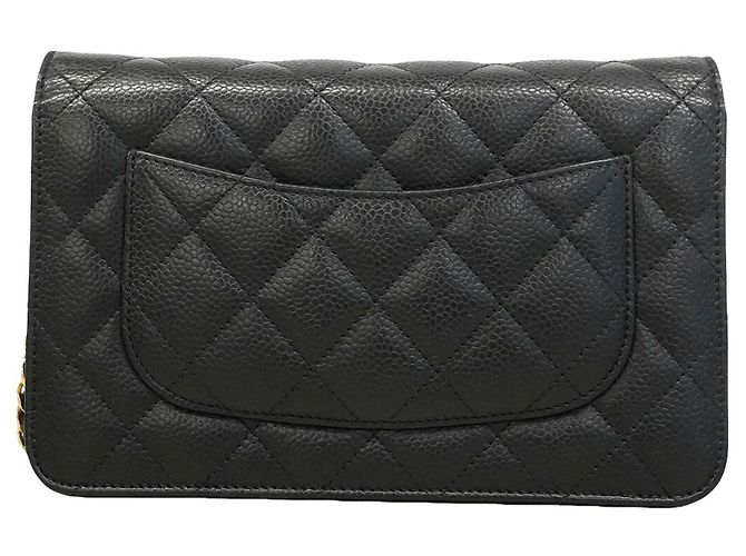 Portafoglio a spalla con catena Chanel Matelassé Nero - vista 12
