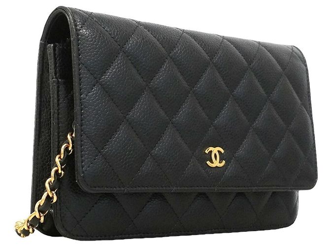 Portafoglio a spalla con catena Chanel Matelassé Nero - vista 2